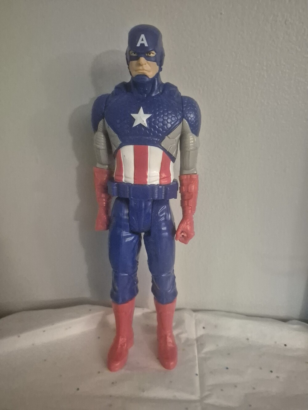 Marvel Captain-style Action Figure - Blue, Red, White
